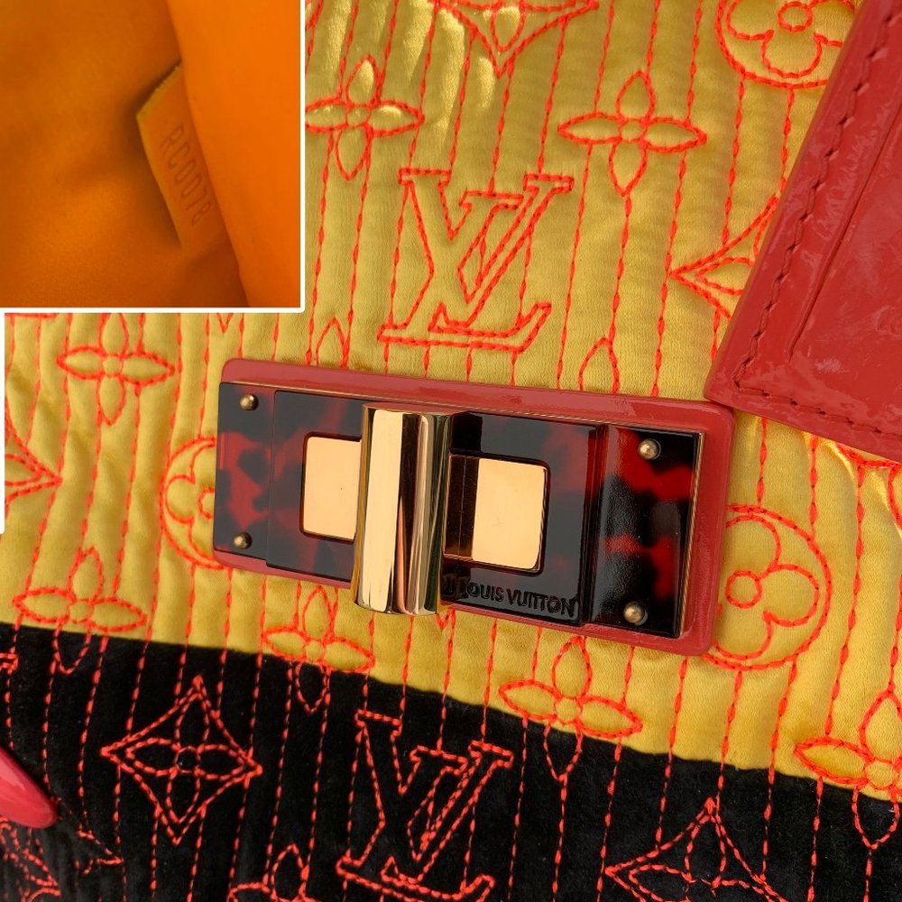 ❌SOLD❌LOUIS VUITTON Neon Noir Motard Firebird Bag - Picture 8 of 16
